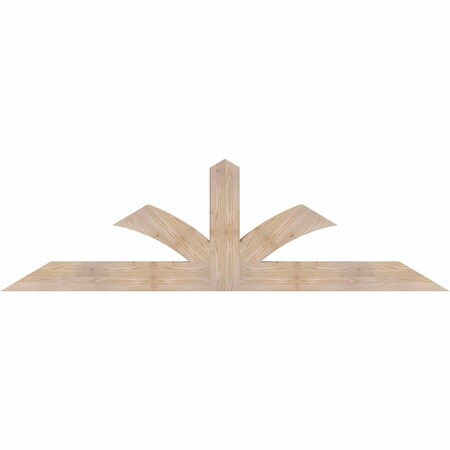 Ekena Millwork Richland Smooth Timber Gable Bracket, Douglas Fir, 84"W x 24"H x 3 1/2"D x 5 1/2"F, 7/12 Pitch GBW084X24X0406RIC00SDF